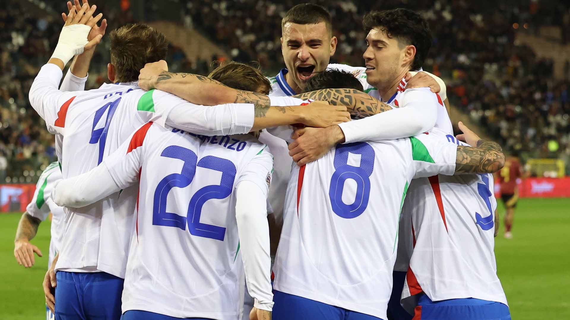 Nations League: Italia Atasi Belgia, Prancis Ditahan Israel, Inggris Bantai Yunani