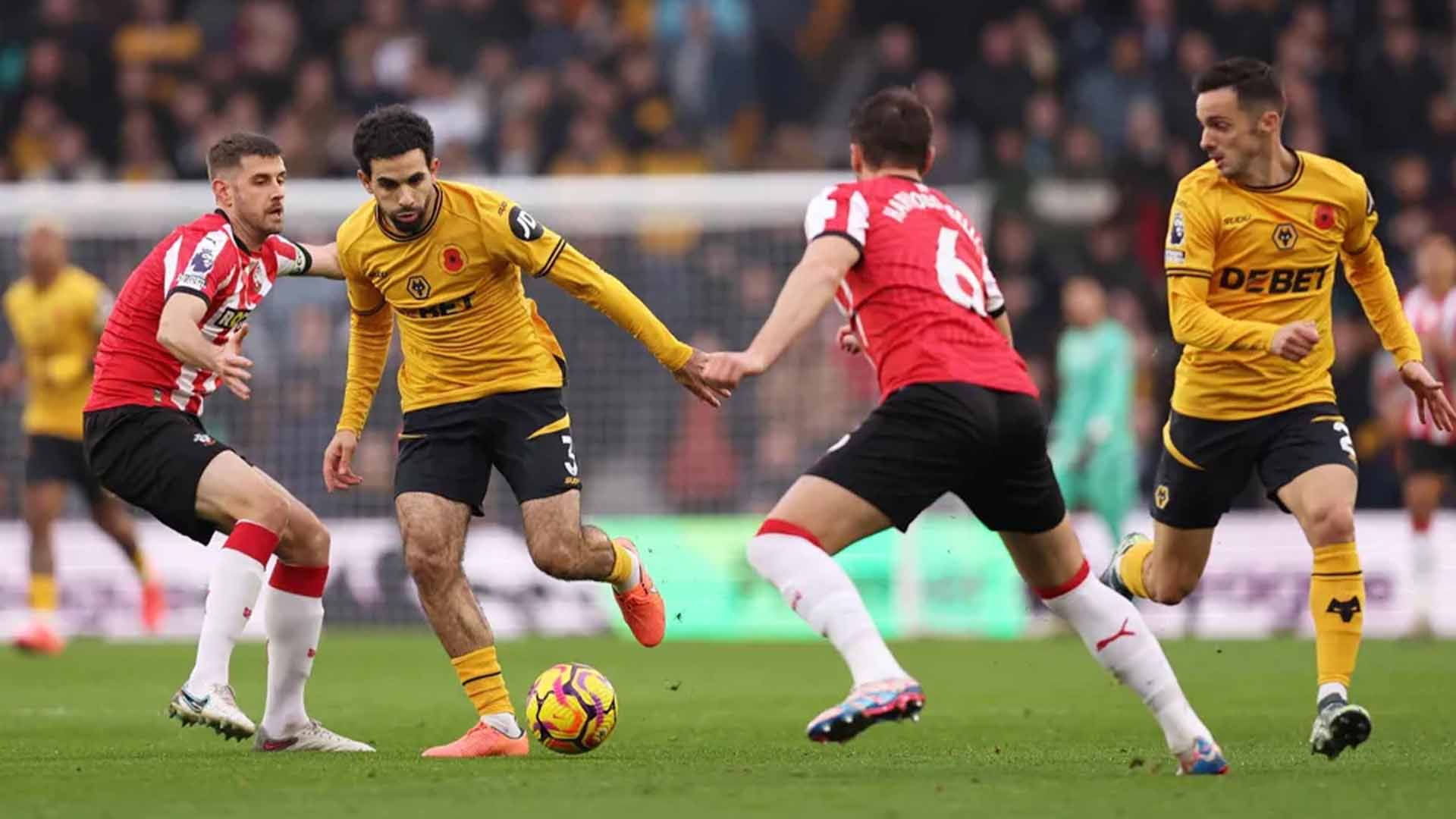 Statistik Pertandingan Southampton vs Wolverhampton Wanderers 15 Maret