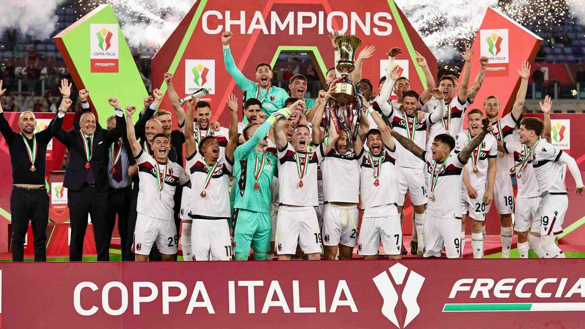 Bologna Juara Coppa Italia usai Bungkam AC Milan 1-0