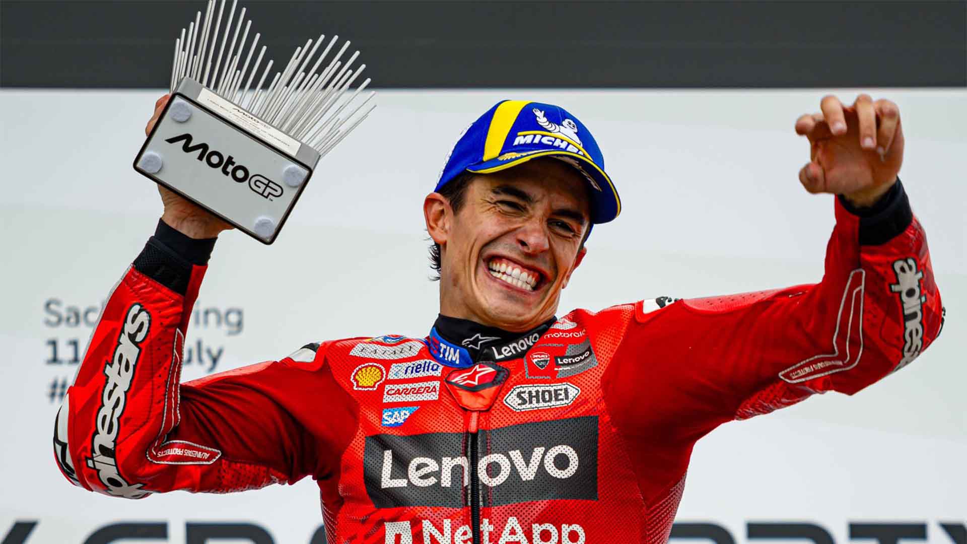 Marc Marquez Juara di Sachsenring, Álex Márquez dan Bagnaia Podium
