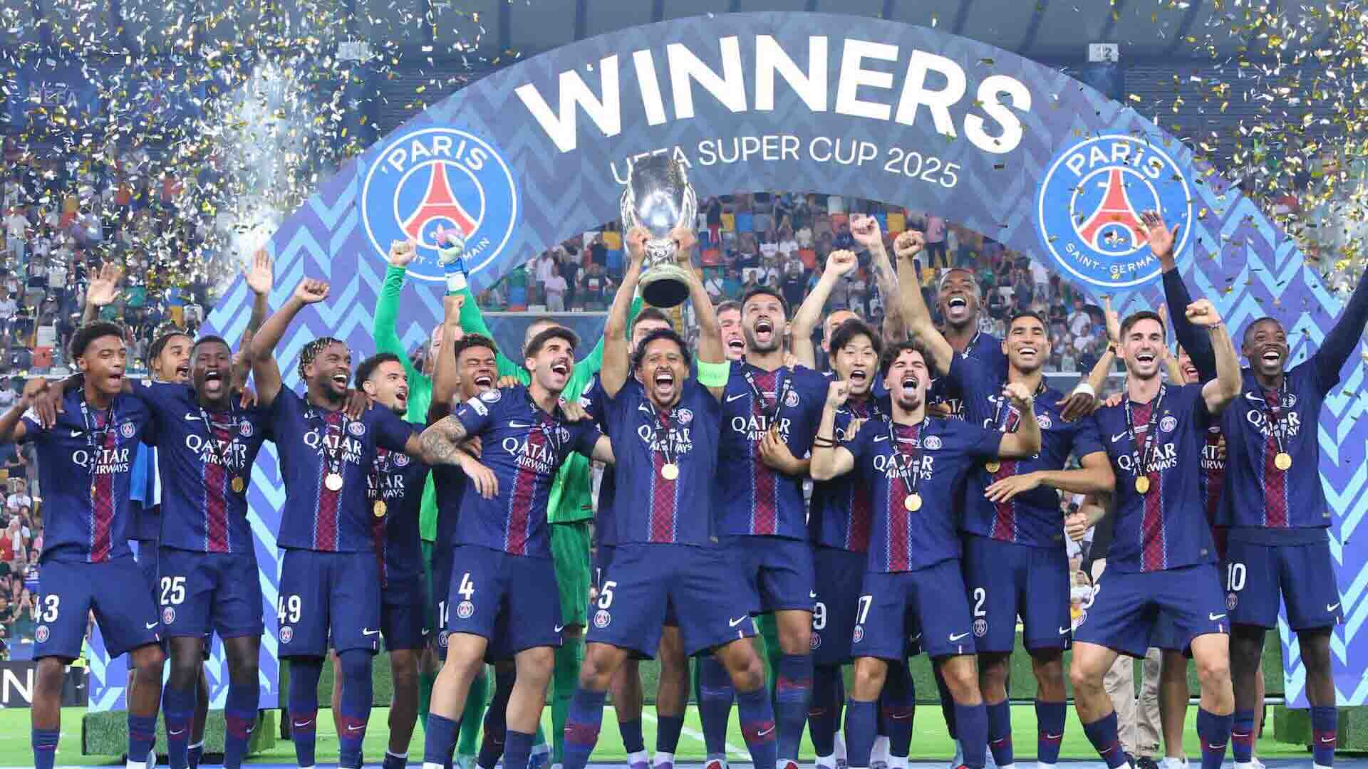 PSG Rebut Trofi UEFA Super Cup dengan Comeback Dramatis atas Tottenham