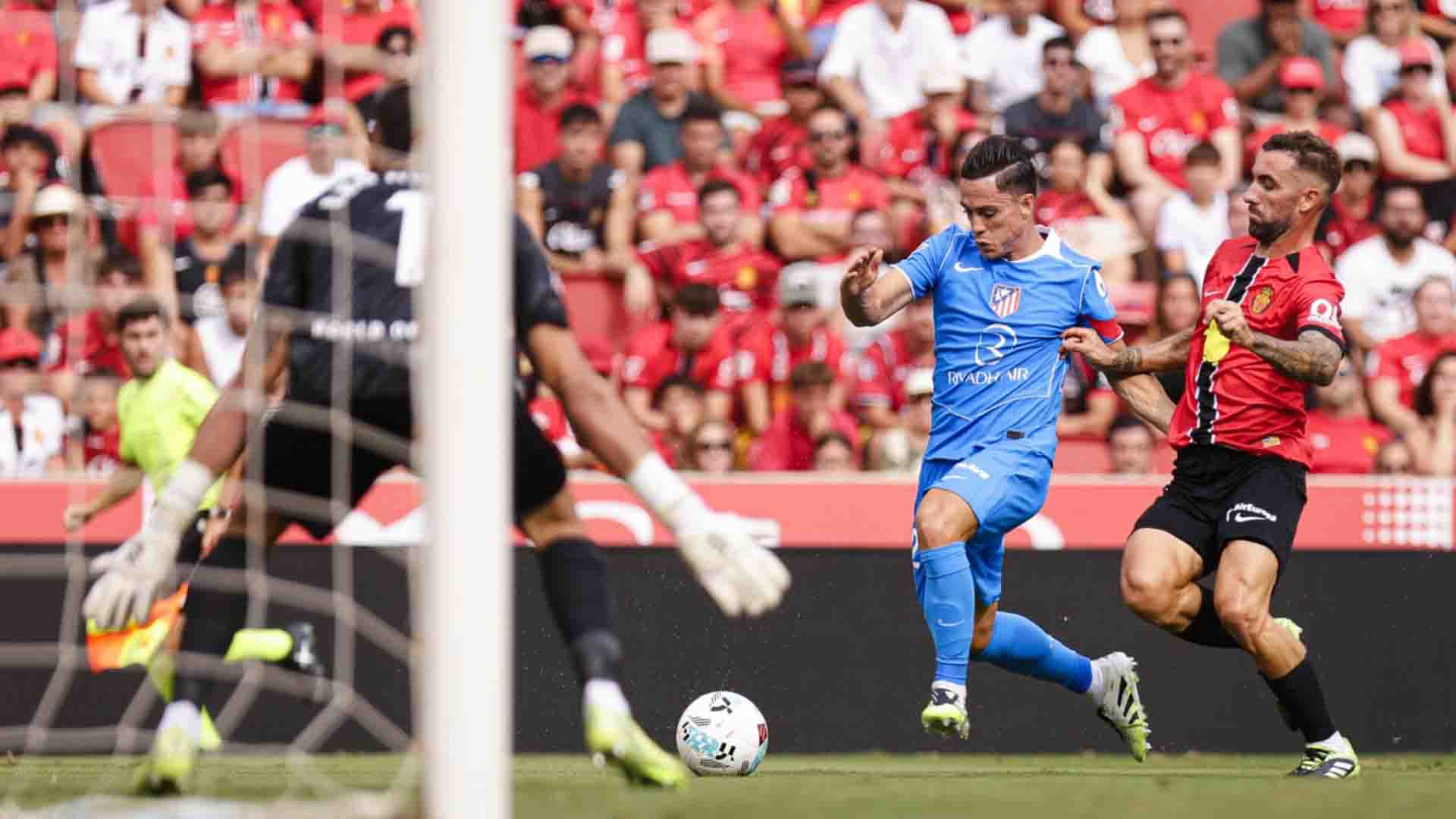 10 Pemain Atletico Imbang 1-1 di Kandang Mallorca