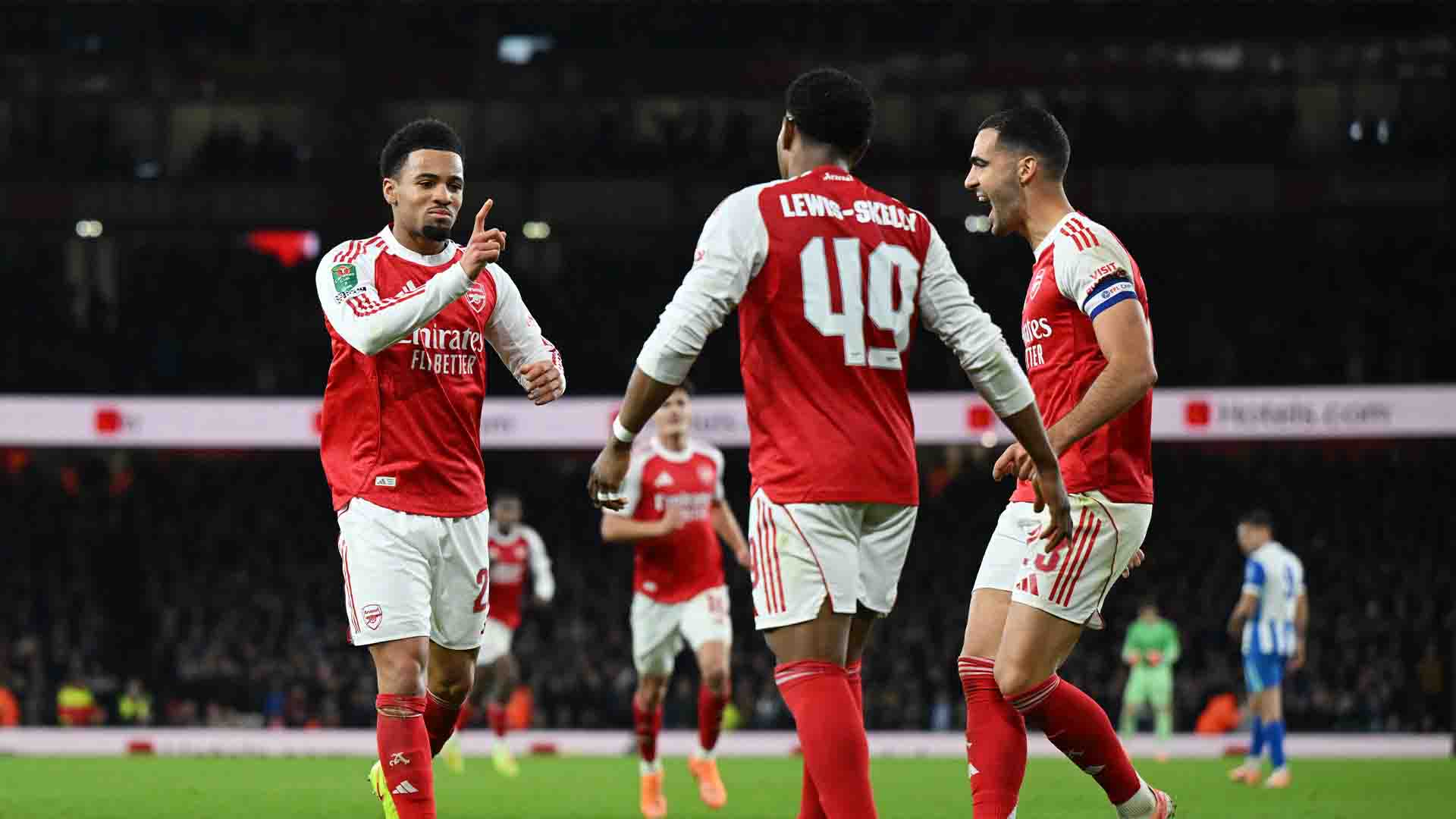 Meriam Muda Arsenal Menang 1-0 atas Brighton di Carabao Cup