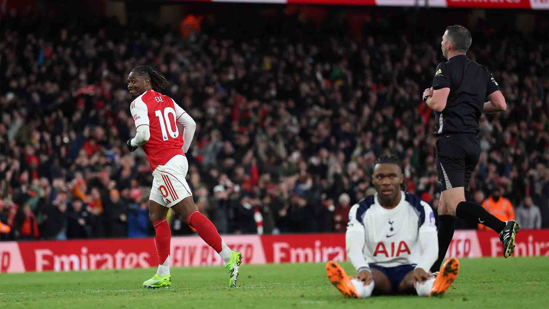 Eze Cetak Hattrick, Arsenal Hantam Tottenham 4-1 dan Makin Nyaman di Puncak