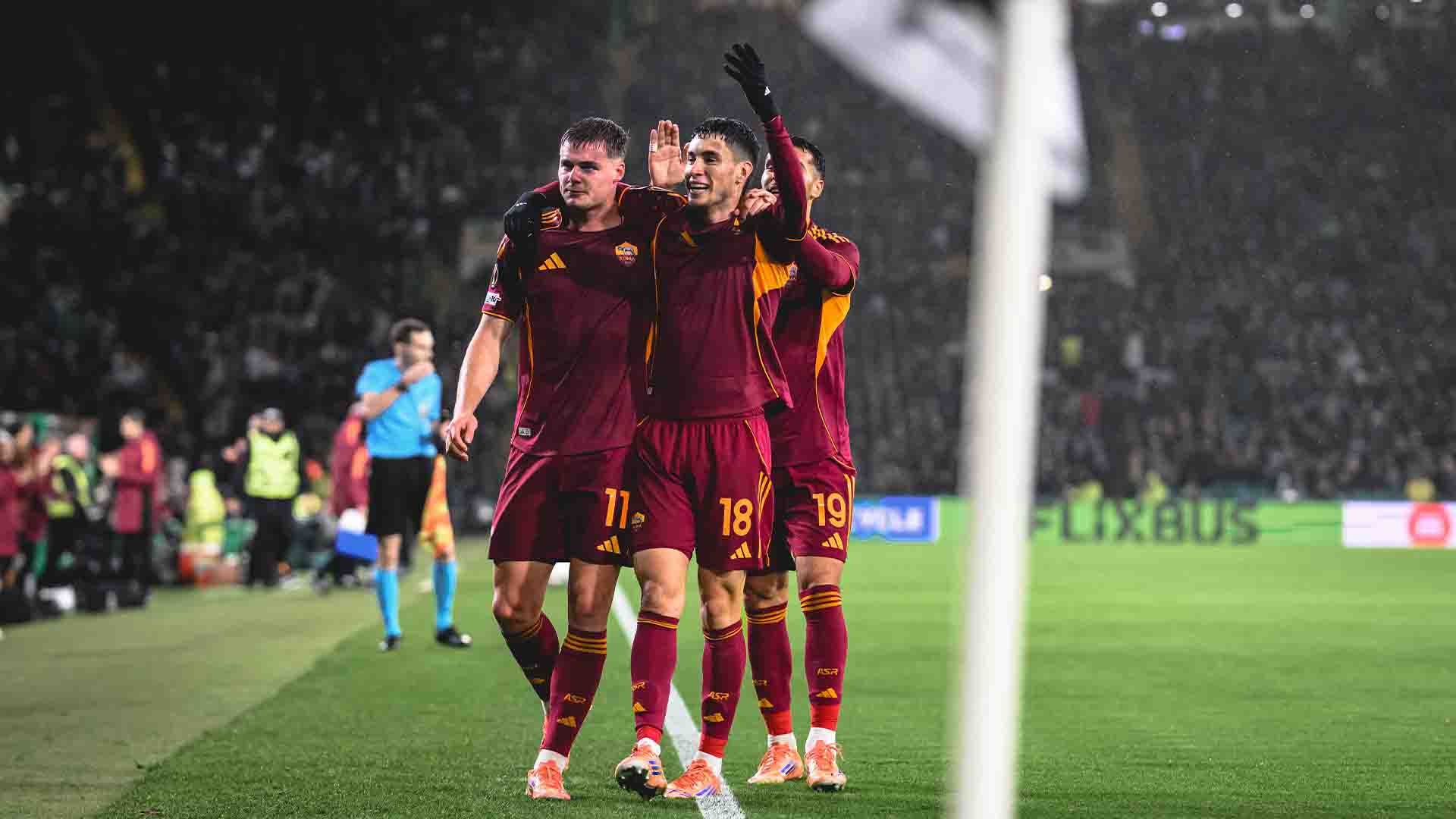 Brace Ferguson Bawa AS Roma Hancurkan Celtic 3-0