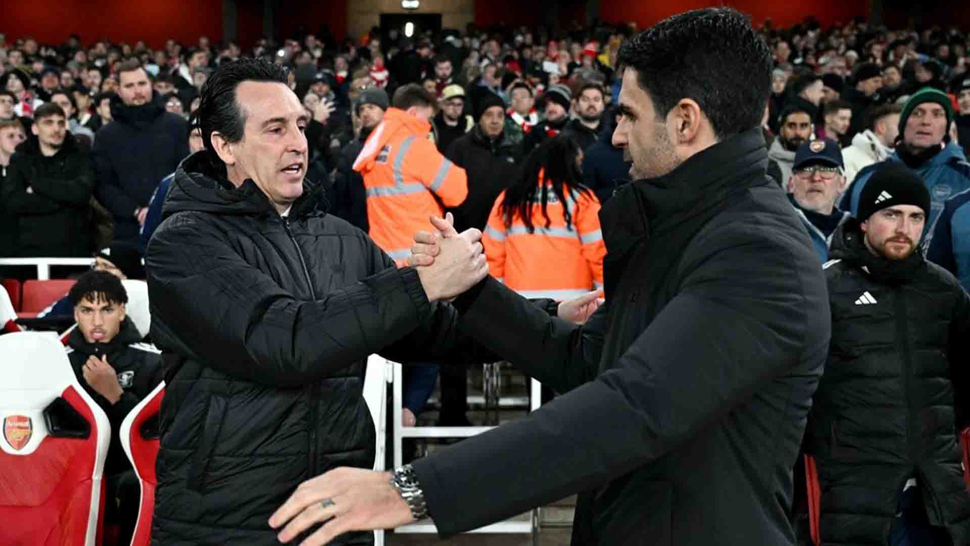 Emery Jelaskan Ogah Salam Arteta Usai Villa Digilas Arsenal