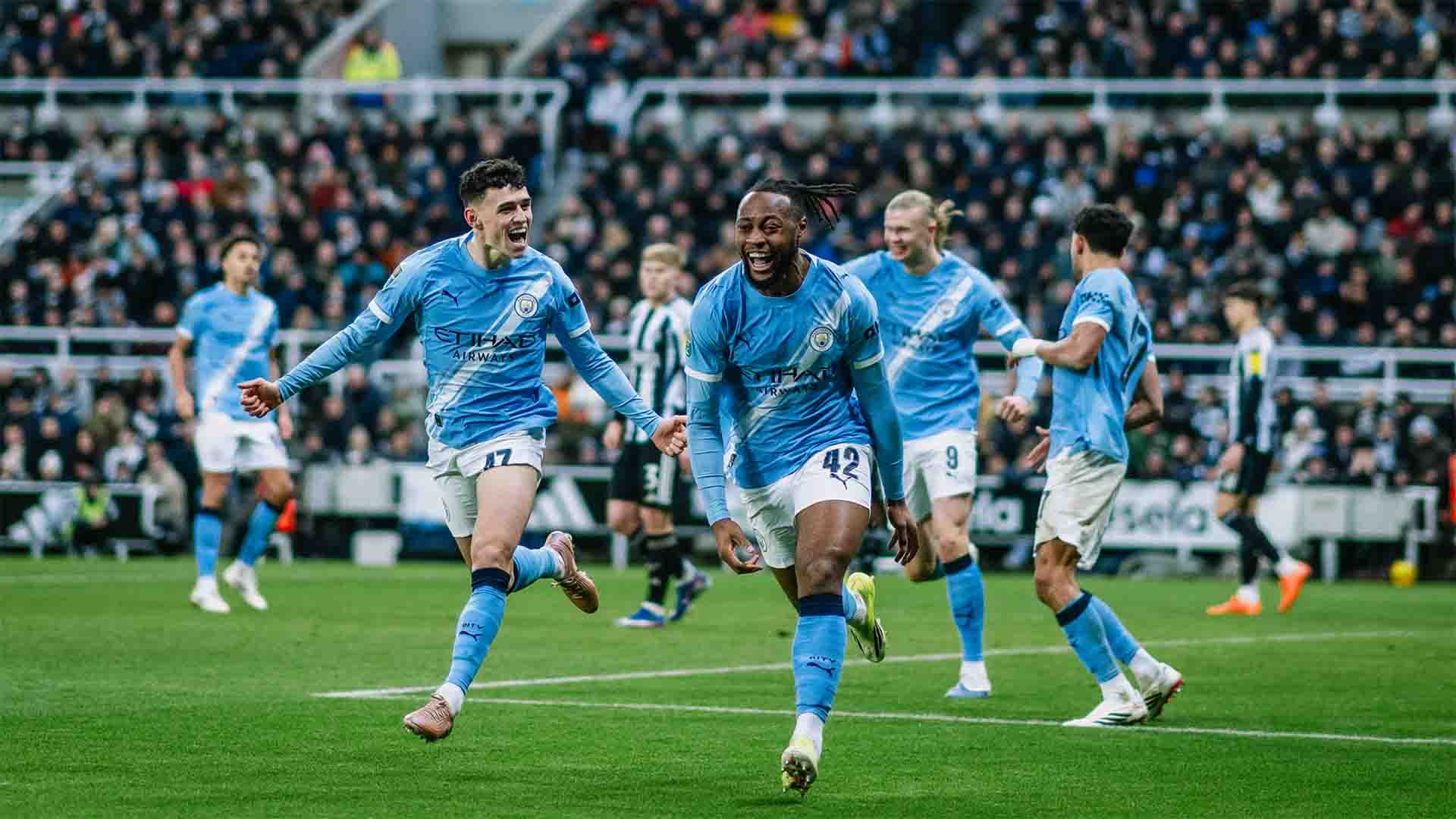 Satu Kaki di Wembley, Man City Bungkam Newcastle 2-0 di St. James’ Park